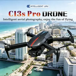 2026 Foldable Aerial Drone C13sPro with 4K UHD EIS Anti-Shake Camera, GPS Precise Positioning System, 5G WiFi FPV Real-time Transmission,   Intelligent Obstacle Avoidance, Auto Return, 360° Stunt Roll, 2 Batteries for Adults Beginners Aerial Photography