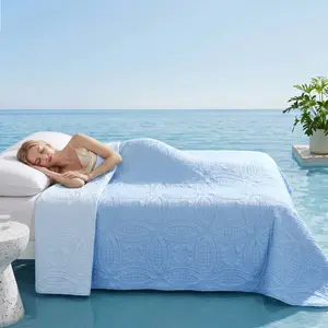 【Father 's Day Gift】1pc Summer Solid Color Thin Quilt,Soft Breathable Skin-Friendly Washable Bed Blanket for Bedroom Dorm Hotel blankets