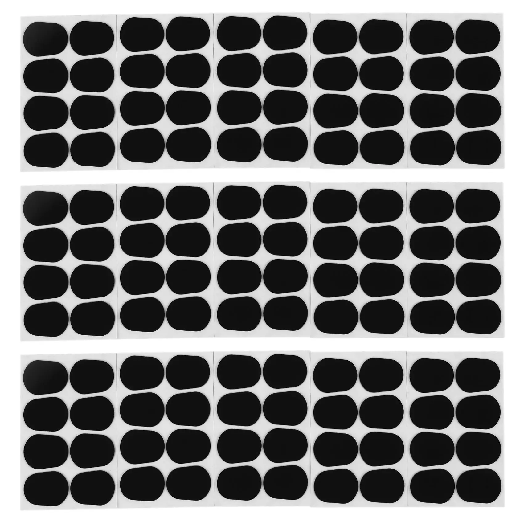120x Silicone Sax Mouthpiece Patches Pads, 0.8mm Round Black Vibration Reduction Cushions for Tenor-Alto Saxophones, Clarinet & Soprano Saxophone Mouthpieces, Comfortable Resting Place