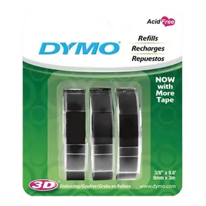 Dymo 1741670 Black Labelmaker Refill Tape