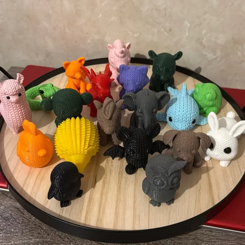 Cute 3d printed knitted animals Cute 3d printed knitted animals