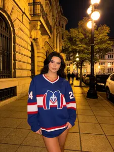 Heated Rivalry Blue Ice Hockey Jersey #24, Hollander Classic Print, Quick-Dry Breathable, Unisex, for TV Series Fans, Both Sports Training and Everyday Wear, Athletic Shirt, Sports Style, Athletic Fitted Breathable
