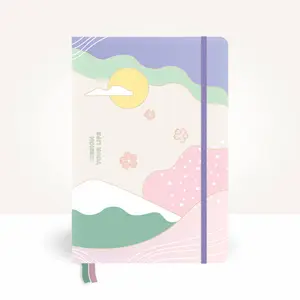 Cherry Blossoms Cover - A5 Planner Cover with Pockets - spring, sakura, japan, mt fuji