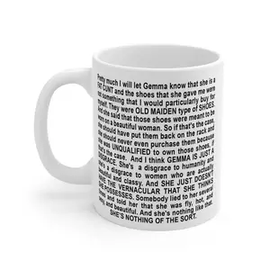 Funny NY Tiffany's Lines Iconic Moment on Big Brother Mug, Funny Coffee Ceramic Mug