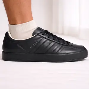 Adidas Originals Men's Luxe Black Gazelle Indoor Sneakers, JH5415