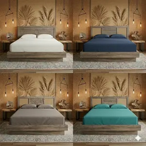 Ultra Soft Fitted Sheet 25cm Deep Pocket – 100% Egyptian Micro Cotton, 400 Thread Count Sateen Weave, Breathable Cooling Fabric, Elastic Fit Mattress Cover