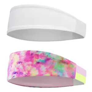 Kids Sports Headbands for Girls Boys, Moisture Wicking Elastic Cooling Sweatbands, Non-Slip Lightweight Stretchy Hairbands for Soccer, Running, Basketball, Tennis
