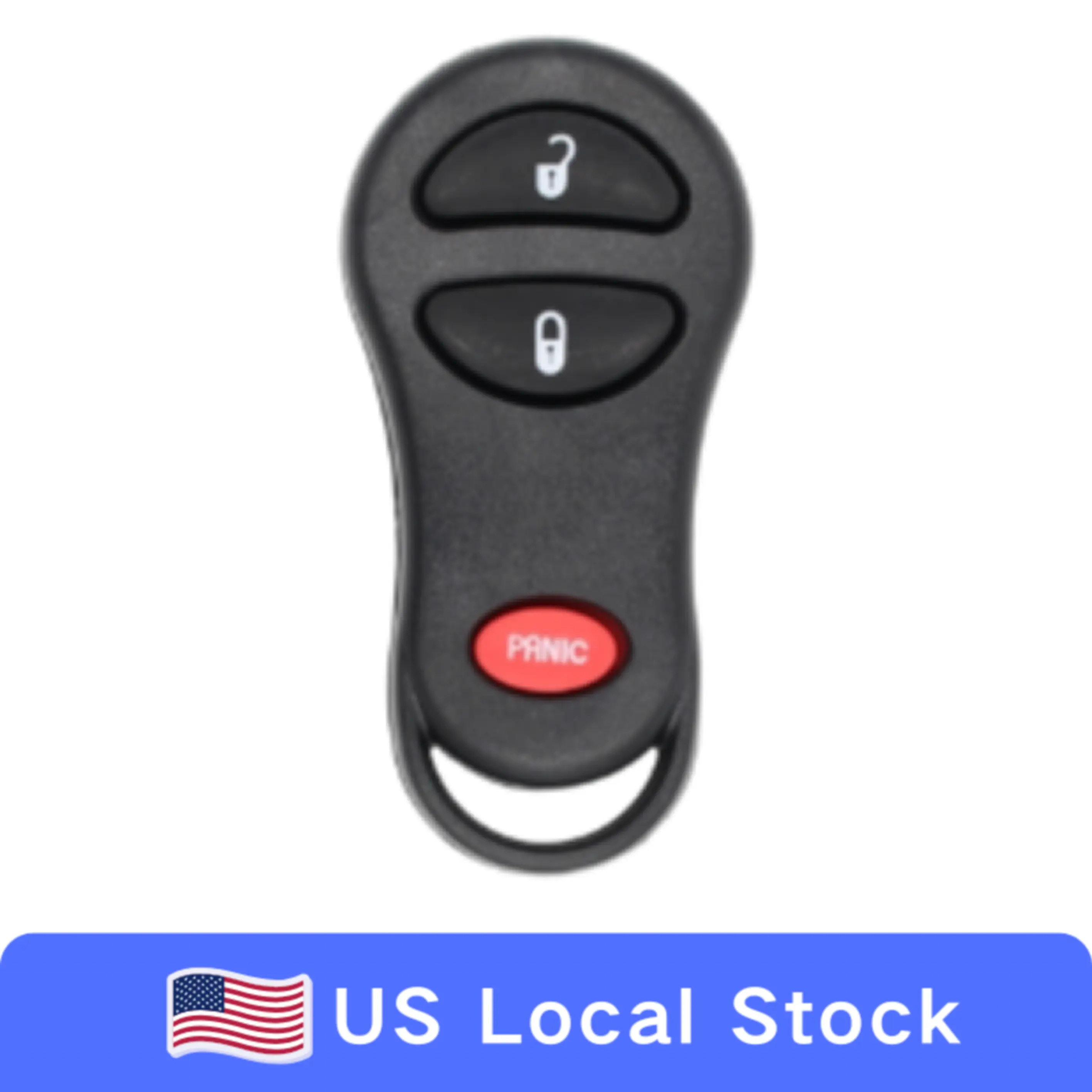 3 Button Keyless Entry Remote Key Fob Replacement for Select Chrysler Dodge Vehicles GQ43VT17T