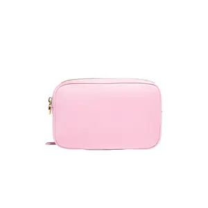 Stoney Clover Lane Double Zipper Pouch in Flamingo