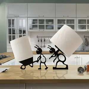Cute Modern Ant Paper Towel Holder Set, Fun Animal Design, Elegant Toilet Roll Box, Home Decor, Office Bathroom, Ideal Gift, Tissue Dispenser
