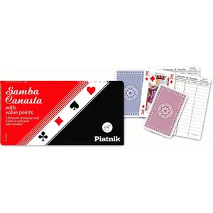 Piatnik Samba Canasta Triple Deck – With Value Points