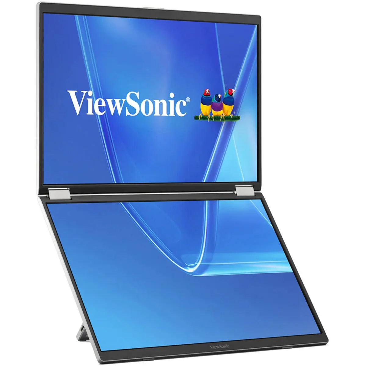 ViewSonic VG1457 14" 16:10 WUXGA Dual Screen Foldable Portable USB-C IPS LED Monitor