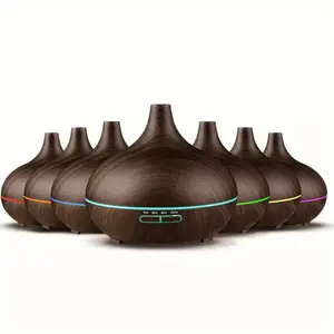 550ml Essential Oil Diffuser, Remote Control, Ultrasonic Humidifier, 7 Color LED Light with 6 Oil air  purifier