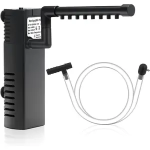 Submersible Internal Aquarium Filter Multiple Function Powerful Pump Fish Tank Filter for 2-10 Gallon Tanks 53 GPH 2.5W
