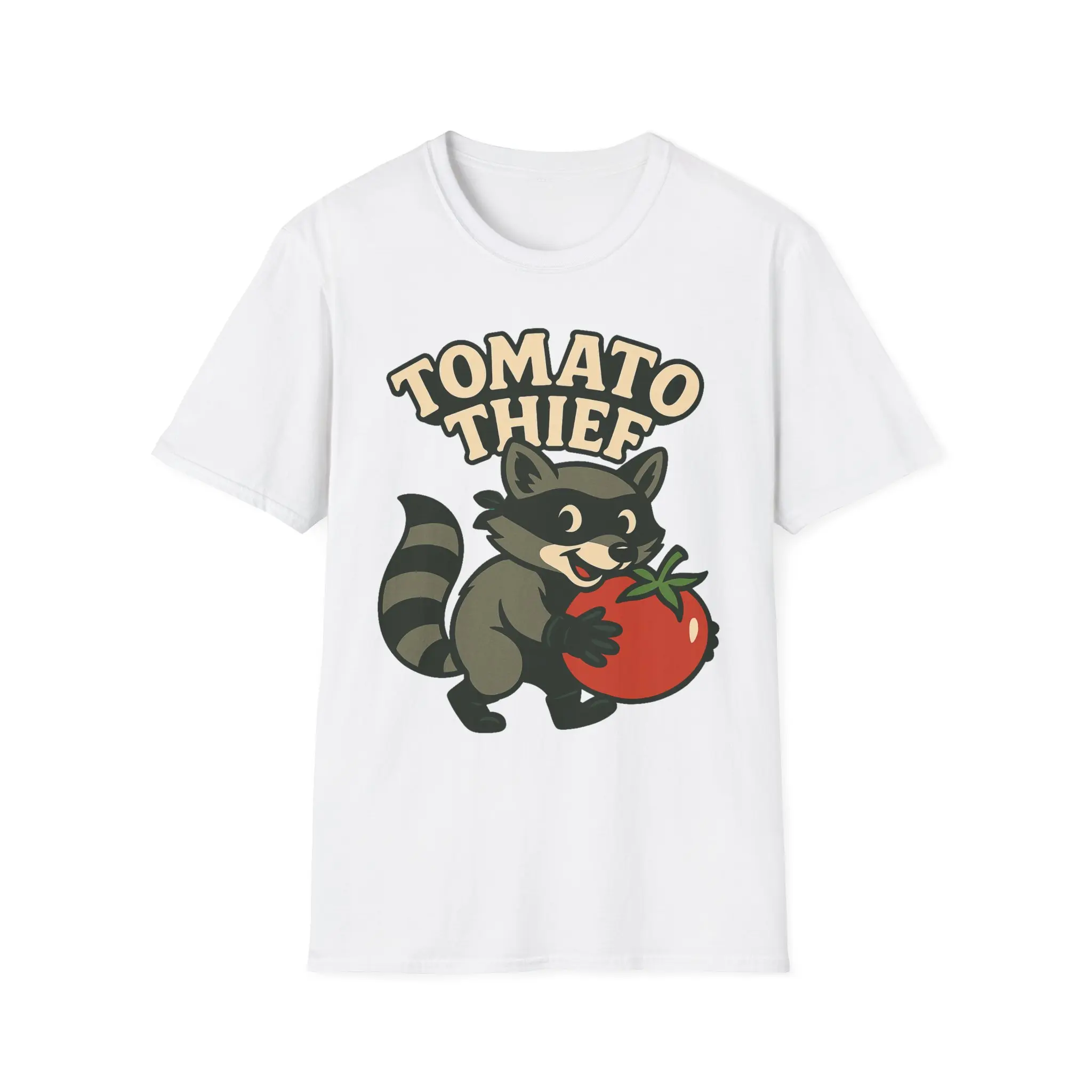 Tomato Thief T-Shirt, Funny Graphic Tee, Unisex Humor Shirt, Gift for Foodies, Quirky Casual Wear