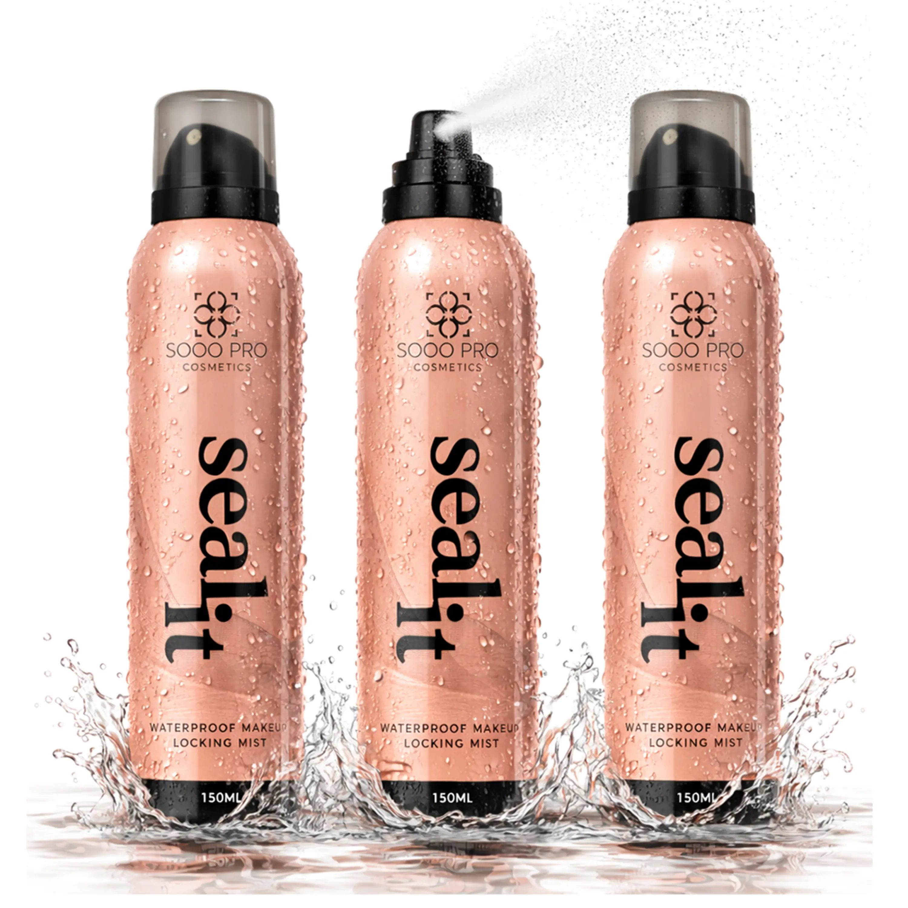 Waterproof Makeup Setting Spray - Seal it Transfer Proof Sweat Proof Long Lasting Mist for All Skin Types Dry Normal Combination Oily