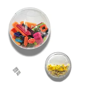 Acrylic Toy Dispenser & Kitchen Wall Organizer, Clear Toy Storage - Wall Mounted Round Acrylic Organizer for Coffee Pods, Packet Holder, Office Supplies Organizer