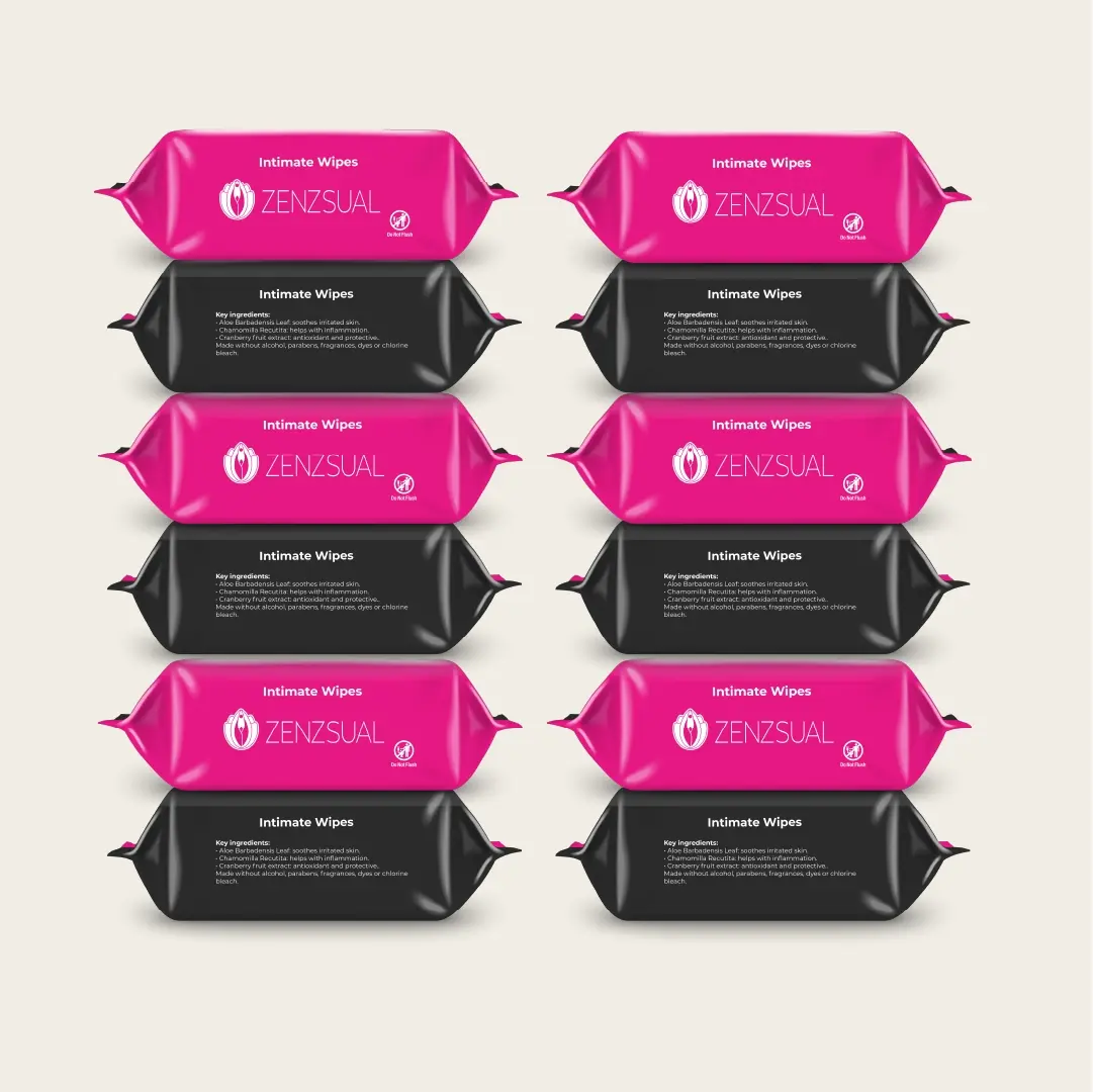 Zenzsual Intimate Cleansing Wipes (12 Pack Bundle)