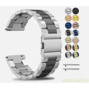 18/20/22mm Replacement Stainless Steel Wrist Bracelet Metal Watch Band Strap +Band link remove tool (2 in1)