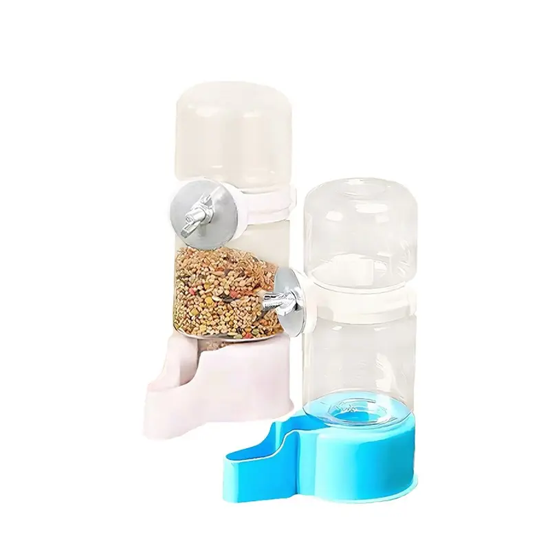 Automatic Bird Waterer Dispenser, Parrot Feeder, Bird Feeders, Transparent PP Material, Durable Food & Water Bottle, Cage Accessories for Birds