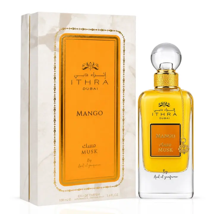 Ard Al Zaafaran Unisex Mango Musk Eau de Parfum Spray - 100ml (3.4 oz) Single Bottle, Alcohol-Infused Fragrance, Musk, Alcohol