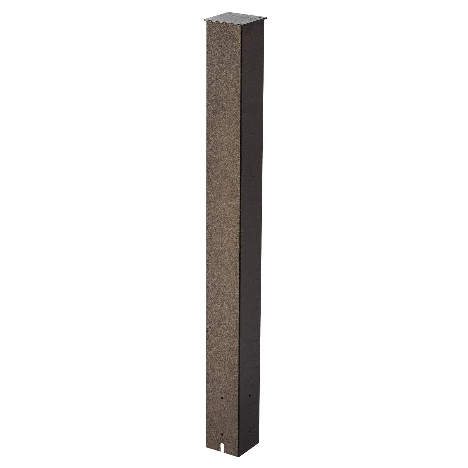 VEVOR Heavy-Duty Steel Mailbox Post, 43x4x4 in Powder-Coated Metal Post Sleeve Kit with Nuts & Assembly Guide, Rustproof, Weather-Ready, Easy-Install In-Ground Mount, Bronze Finish, City-Style Curb Appeal, Handles Everyday Use for Residences