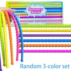 3-Piece Children Sensory Autism Toys Set, Sensory Bundle, Textured Elastic Stress Relief Toy, Anxiety Reliever, Fun Stimulating Kids Decompression Toy