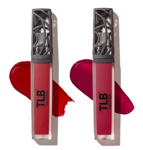 The Lip Bar - Nonstop Liquid Matte Lipstick 2-Pack, Bawse Lady (Blue Red) + Rich Auntie (Deep Berry) - High Pigment - One Swipe - Long Lasting - Jojoba Oil & Vitamin E - Vegan -  0.05 fl oz each