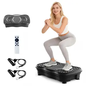 Adjustable Speed Vibration Plate for Full-Body Workouts - Multifunctional Walking Mat & Fitness Pedal - Silent Home Exercise Tool - Compact & Easy to Use - Ideal for All Ages