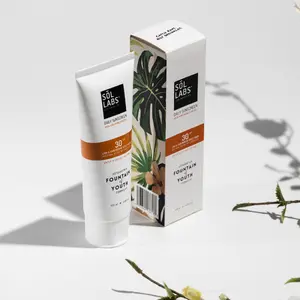Mineral SPF 30 Sunscreen Lotion - No White Cast, Hydrating with Hyaluronic Acid & Niacinamide, Gentle on Sensitive Skin, Award-Winning Formula by SŌL LABS