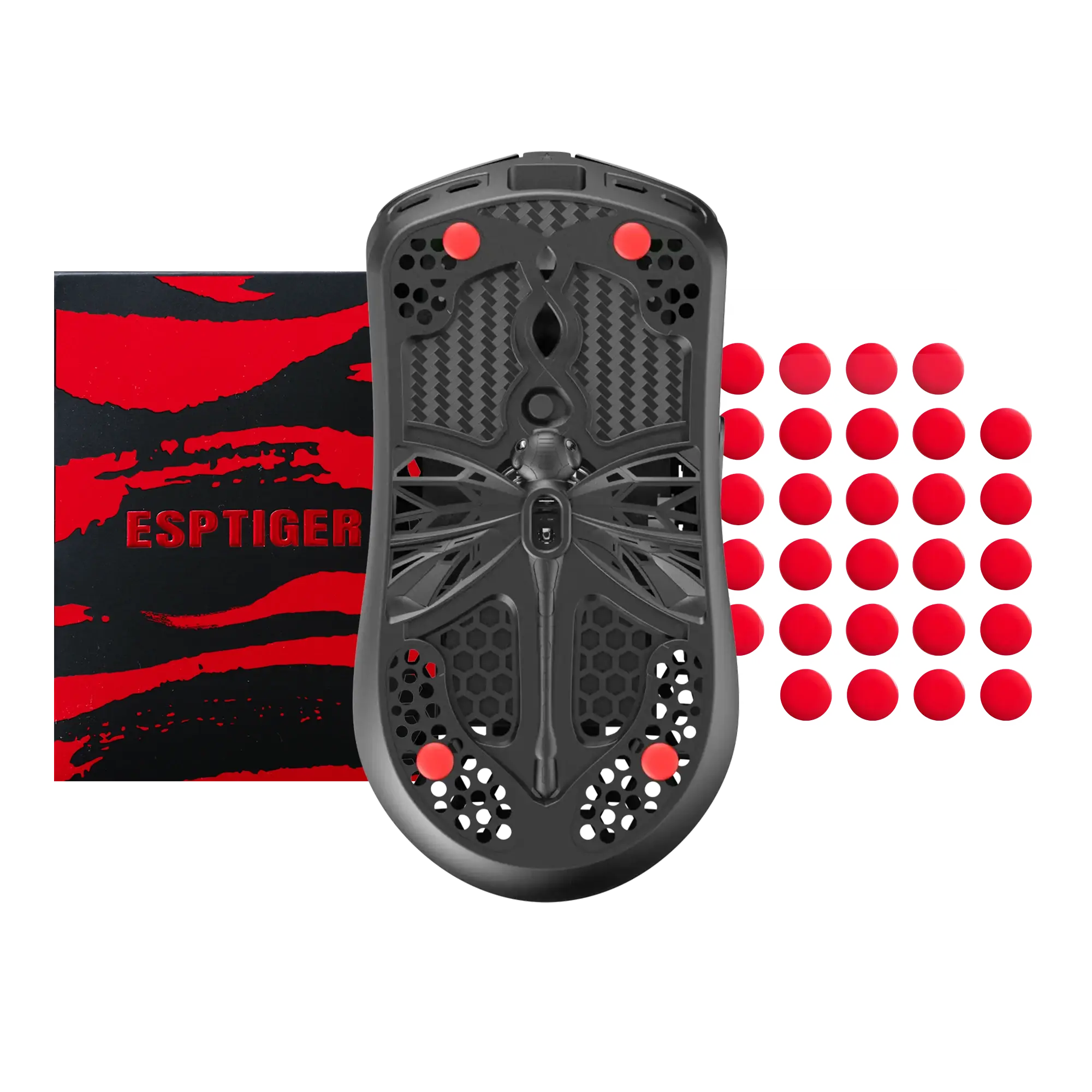 Arbiter Studio x ESPTIGER Bloody Red - Universal DIY Dot Mouse Skates