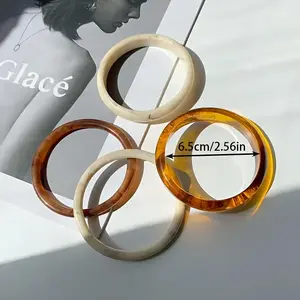 4-Piece Set Elegant Vintage Bangle Bracelets - Fashionable Simple Design for Casual Outfits, All-Season Wear for Daily and Party Occasions cece jewelry