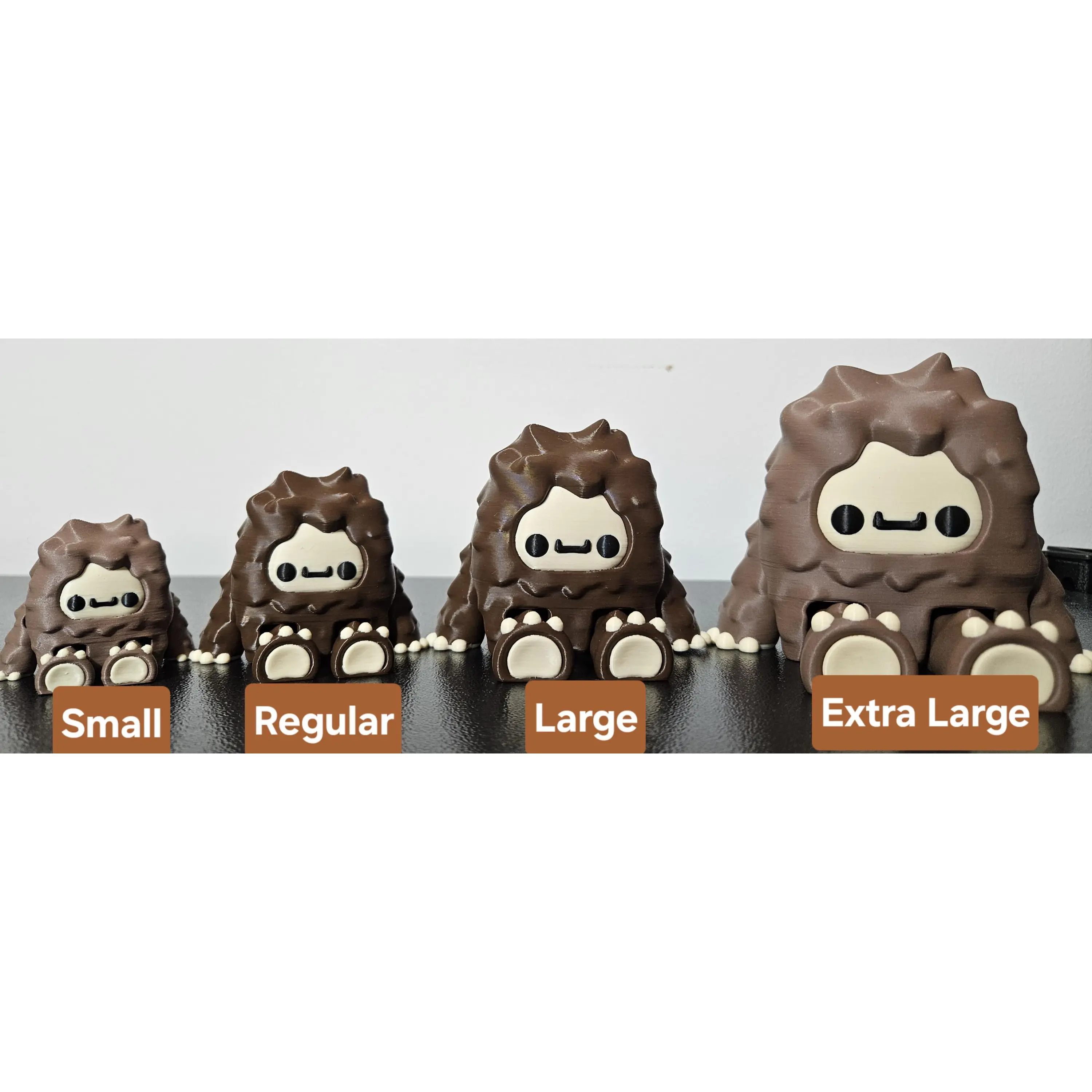 Bigfoot Fidget Toy – 3D Printed Articulated Sasquatch | Keychain & Desk Buddy
