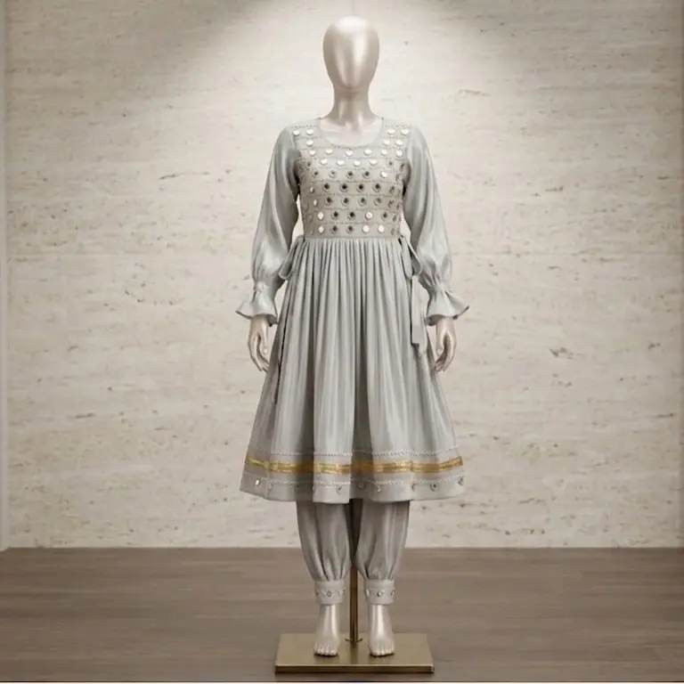 Beautiful Cell cour Dress Afghani two-piece