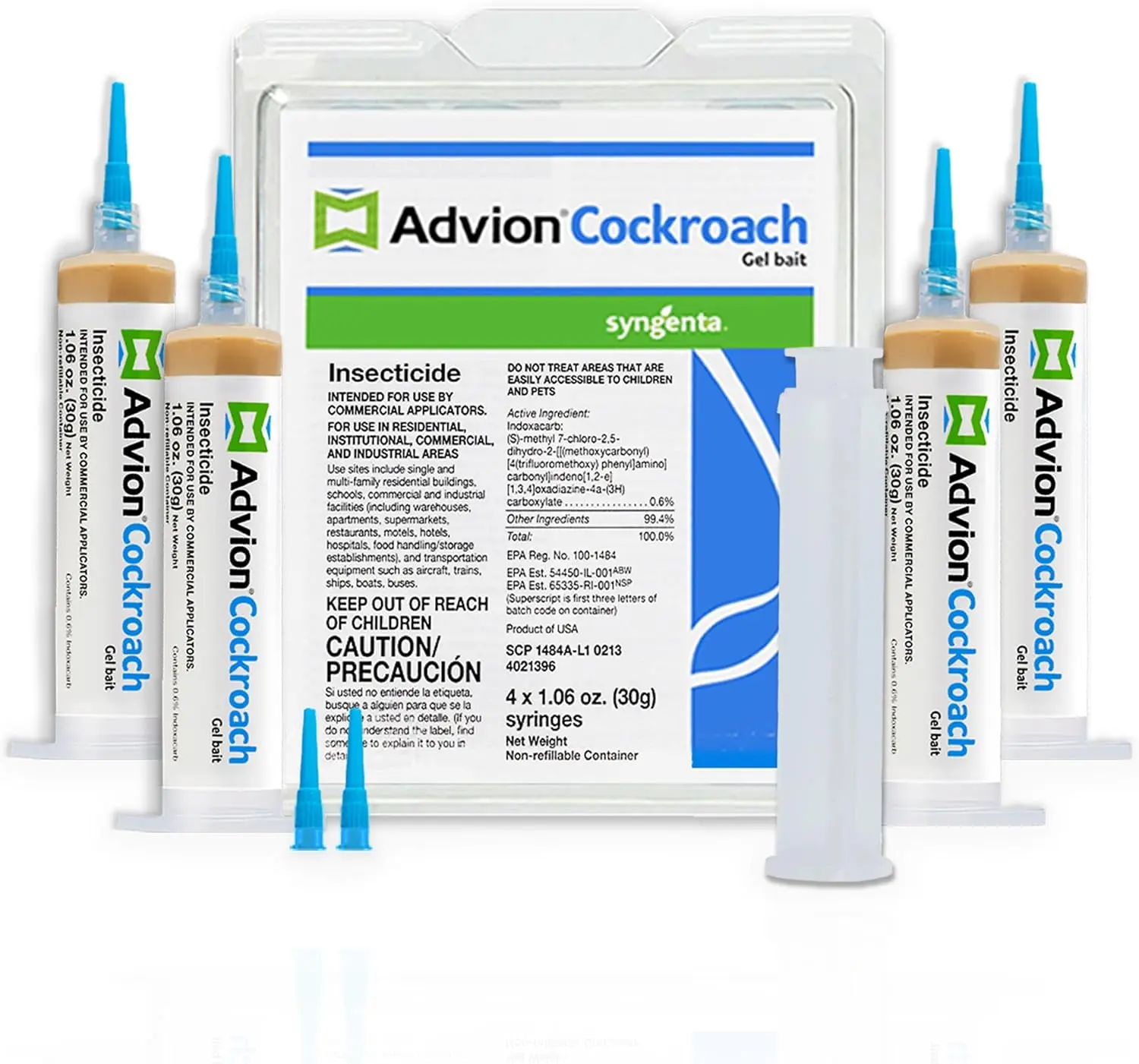 Advion Cockroach Gel Bait 4 X 30 Gram Tubes Roach Control