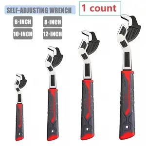 Multifunctional Self-Locking Wrench Set, Adjustable Wrench, 6/8/10/12 Inch Sizes, Multiple Models, Quick Heating Pipe Opening Tool, Chrome Vanadium Steel Material