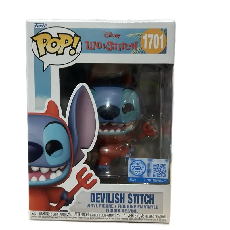 Funko Pop Vinyl Collectible Figurine - Devilish Stitch TV/Movie Character, Vinyl Collectible Toy for Fans of Lilo & Stitch