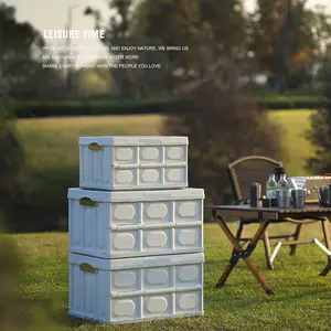 MIAOLI Large-Capacity Foldable Car Trunk Storage Box for Home Use, Outdoor Camping Storage Container, Household Storage Box with Waterproof and Anti-Corrosion Properties