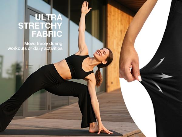 [Clearance] G Gradual Yoga Pants Women Wide Leg Dress Pants with Pockets High Waisted Stretch Petite/Regular/Tall Casual Sweatpants summerwins,travel essentials,camping essentials