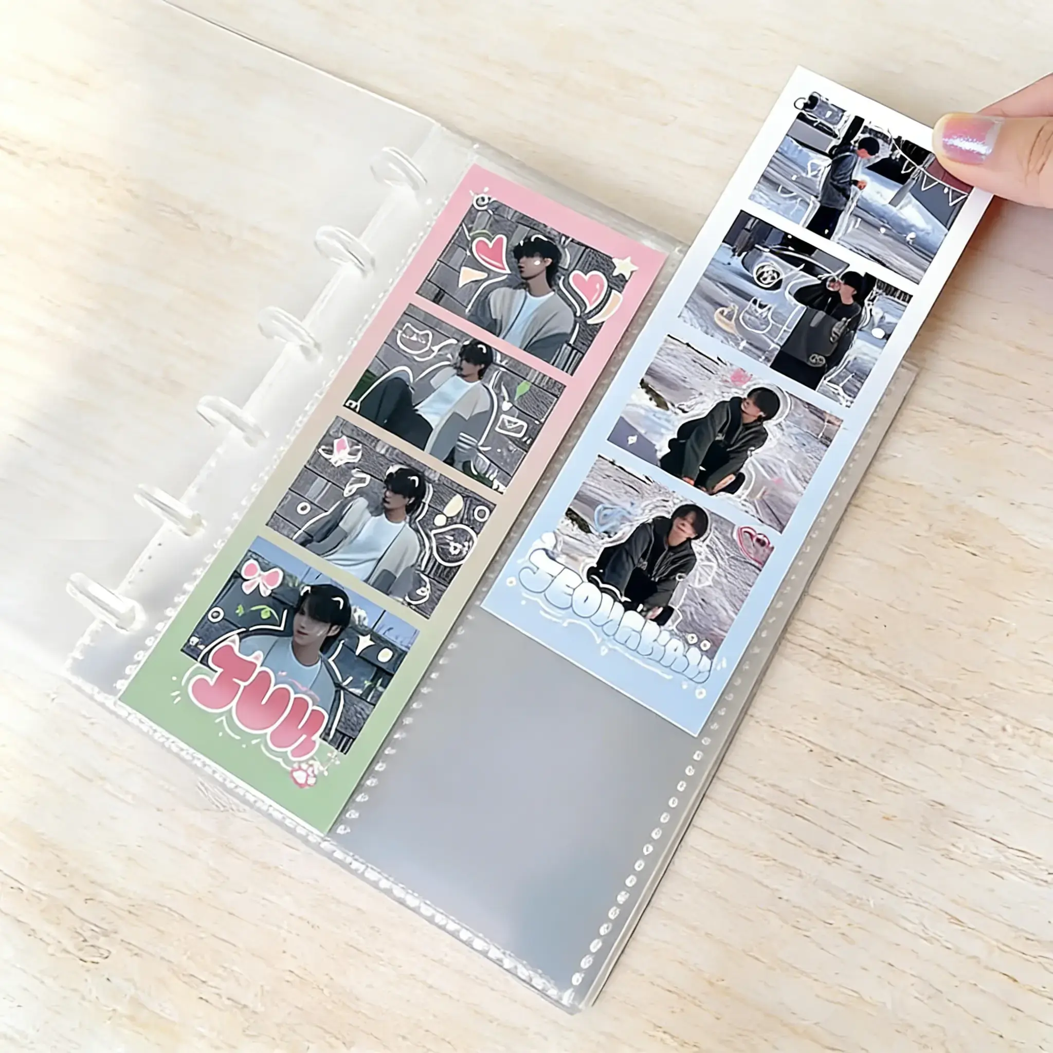 Clear Photo Booth Frame, Album-Style Photo Storage Box For 2x6-Inch Photos, 20-Page Photo Decorations For Anniversaries Best Gift