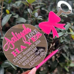 Baby Arrival Acrylic Announcement/Baby Announcement/Pregnancy Announcement