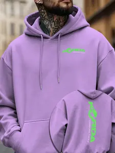 Men's Hoodie, New Autumn/Winter Collection, Trendy Creative Prints, Drawstring Pocket Design, Casual, Fitted and Versatile, Warm Long Sleeve Hooded Sweatshirt, Christmas Gift, Multiple Colors Available, Machine Washable