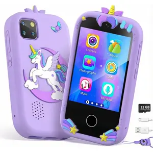 Kids Smart Phone for Girls Toddler Phone Toy Touchscreen Dual Camera Games Learning Card Christmas Birthday Gift Ages 3-10 Toddler Girl Toys