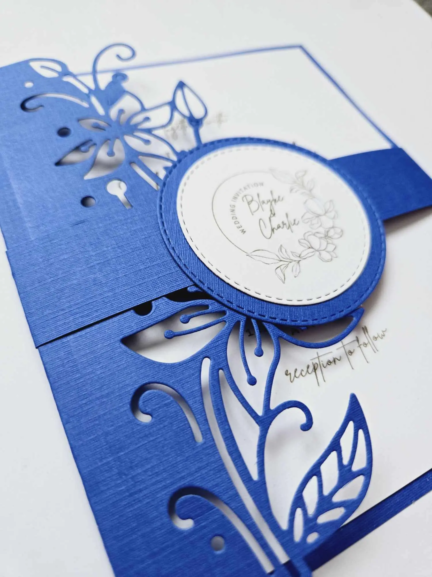 A set 10 pieces of Customized beautiful unique Classy handmade Wedding Invitations, Elegant Invitation with Envelopes