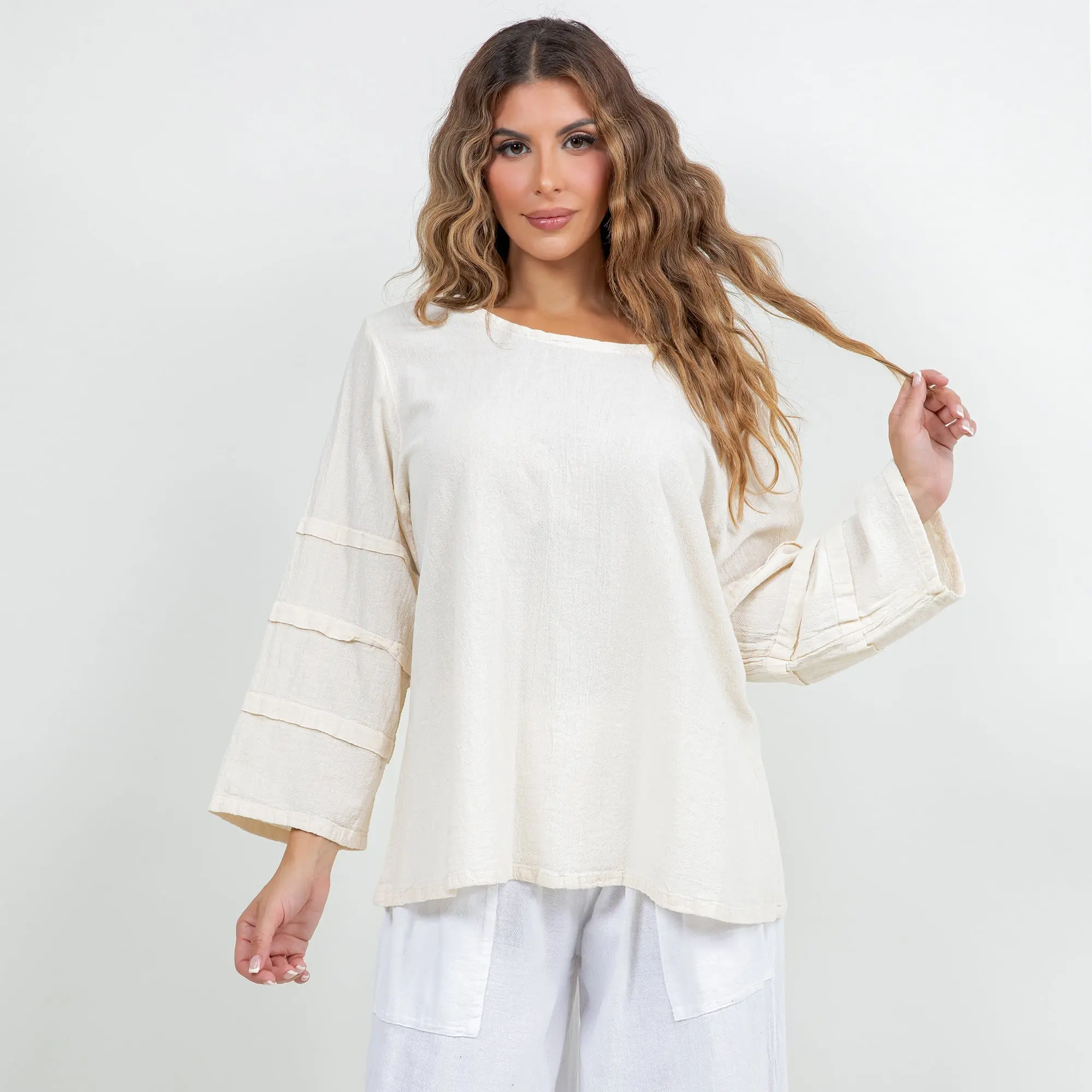 Women's Cotton Gauze Sabrina Top