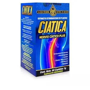 Natural de Mexico 60 Cápsulas Edible Healthcare Supplement Dietary Vitamin, for the sciatic pain relief Bathroom Multicolor Fitness