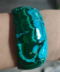 ABC Jewelry natural chrysocolla soft bangle