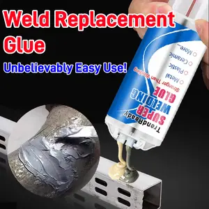2/1pc Epoxy Glue, Super Glue Heavy Duty For Everything, Strong As Welding, Industrial Grade Glue For Stainless Steel, Aluminum, Alloys, Super Strong Adhesive, Waterproof, Heat Resistant Welding Glue, Bonding Repair For Metal, Plastic, Ceramic