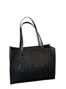Women's Solid Color Tote Bag, Fashionable Large Capacity Shoulder Bag for Work & Daily Used, Casual Trendy Versatile High-quality Daily Commuting Bag, Durable Tote