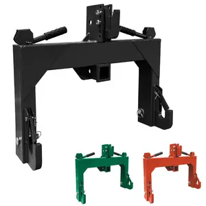 3-Point Quick Hitch for Tractors，For Category 1 and Category 2 with 2" Receiver，5-Level Adjustable Bolts，Durable Construction，Easy Attachment for Implements, Mowers, Plows, Logging, Landscaping